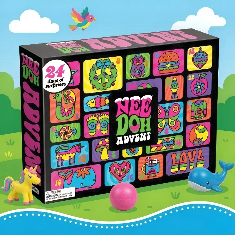 2026 NeeDoh Advent Calendar 3D - Advent Calendar Gift 评论和价格
