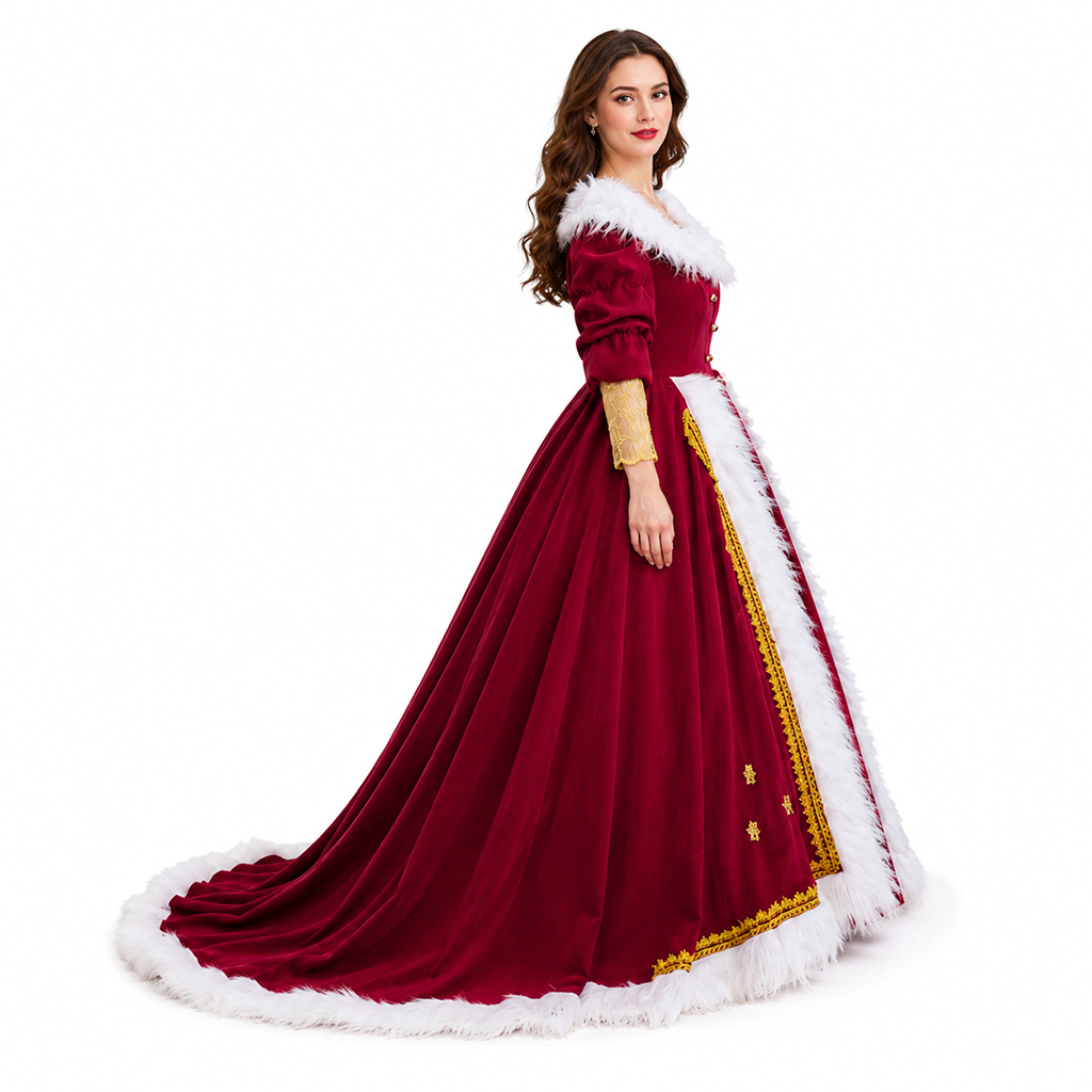 Deluxe Mrs Claus Costumes Adul - Ornament Ball Set 评论和价格