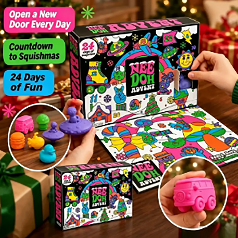 24Pcs Nee‑Doh Squish Fidget Ad - Advent Calendar Gift 评论和价格