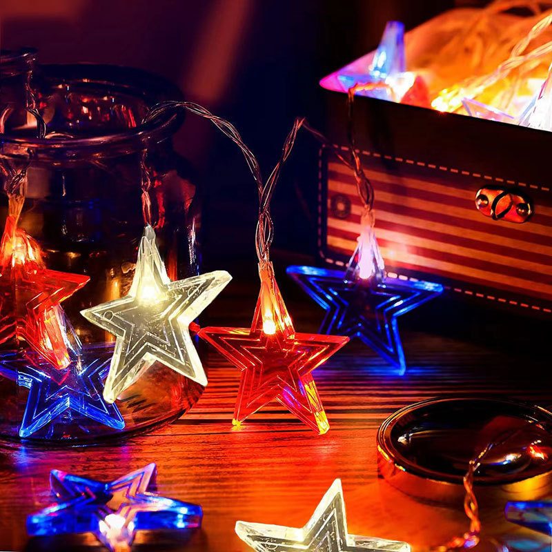 3Color Star LED String Lights  - Led Fairy String Lights 评论和价格