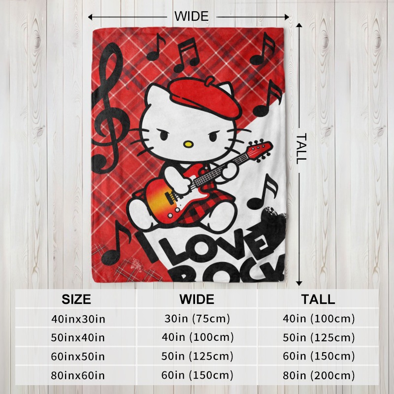 Sanrio Blanket Hello Kitty Roc - Christmas Throw Blanket 评论和价格