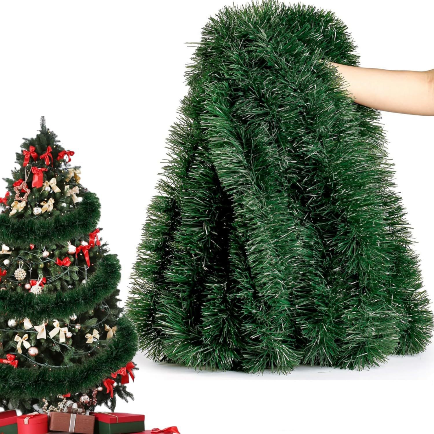 6/14M Christmas Tinsel Garland - Tinsel Garland Decoration 评论和价格