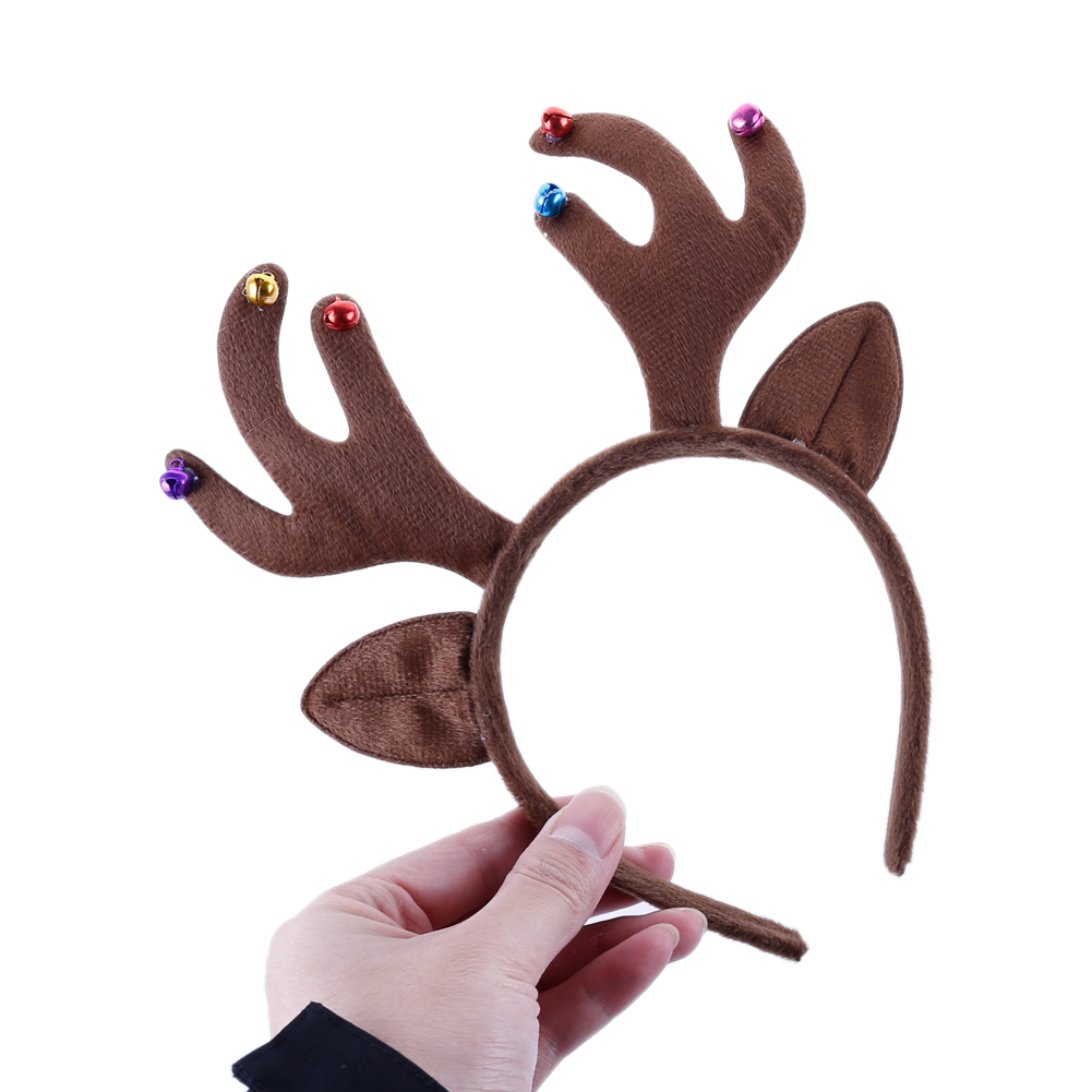 Christmas Elk Glitter Deer Ant - Reindeer Antlers Headband 评论和价格