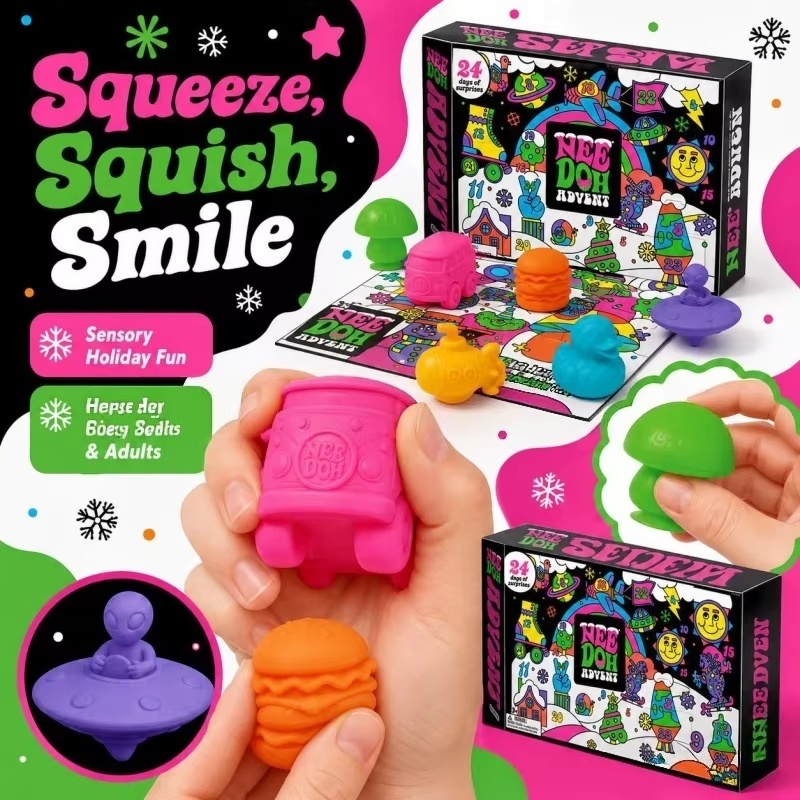 2026 NeeDoh Advent Calendar 3D - Advent Calendar Gift 评论和价格