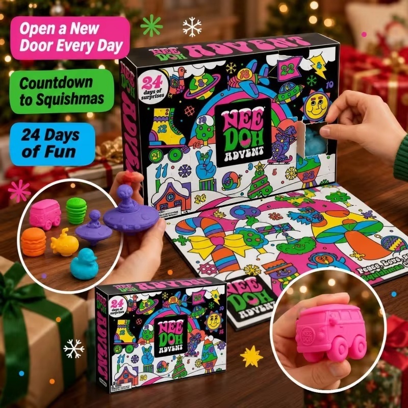 2026 NeeDoh Advent Calendar 3D - Advent Calendar Gift 评论和价格