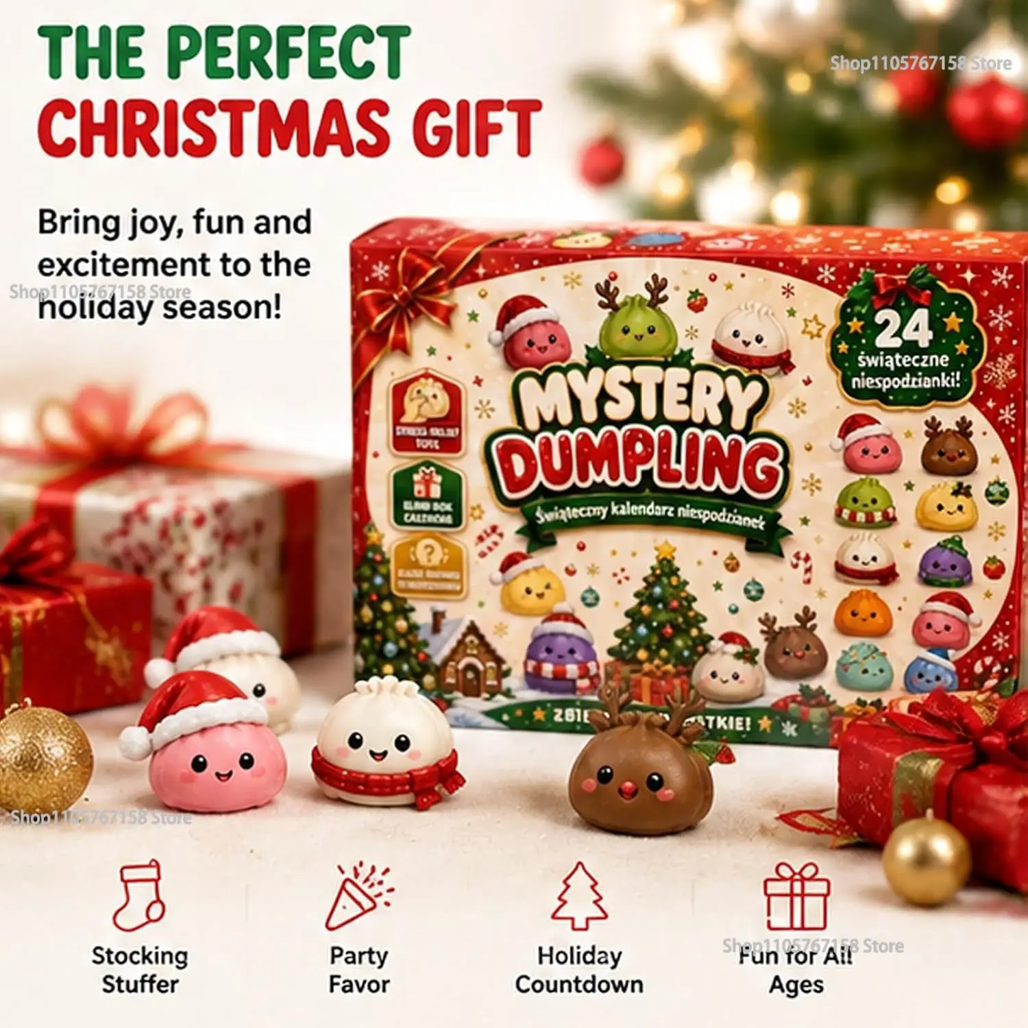 Christmas Squishy Advent Calen - Advent Calendar Gift 评论和价格