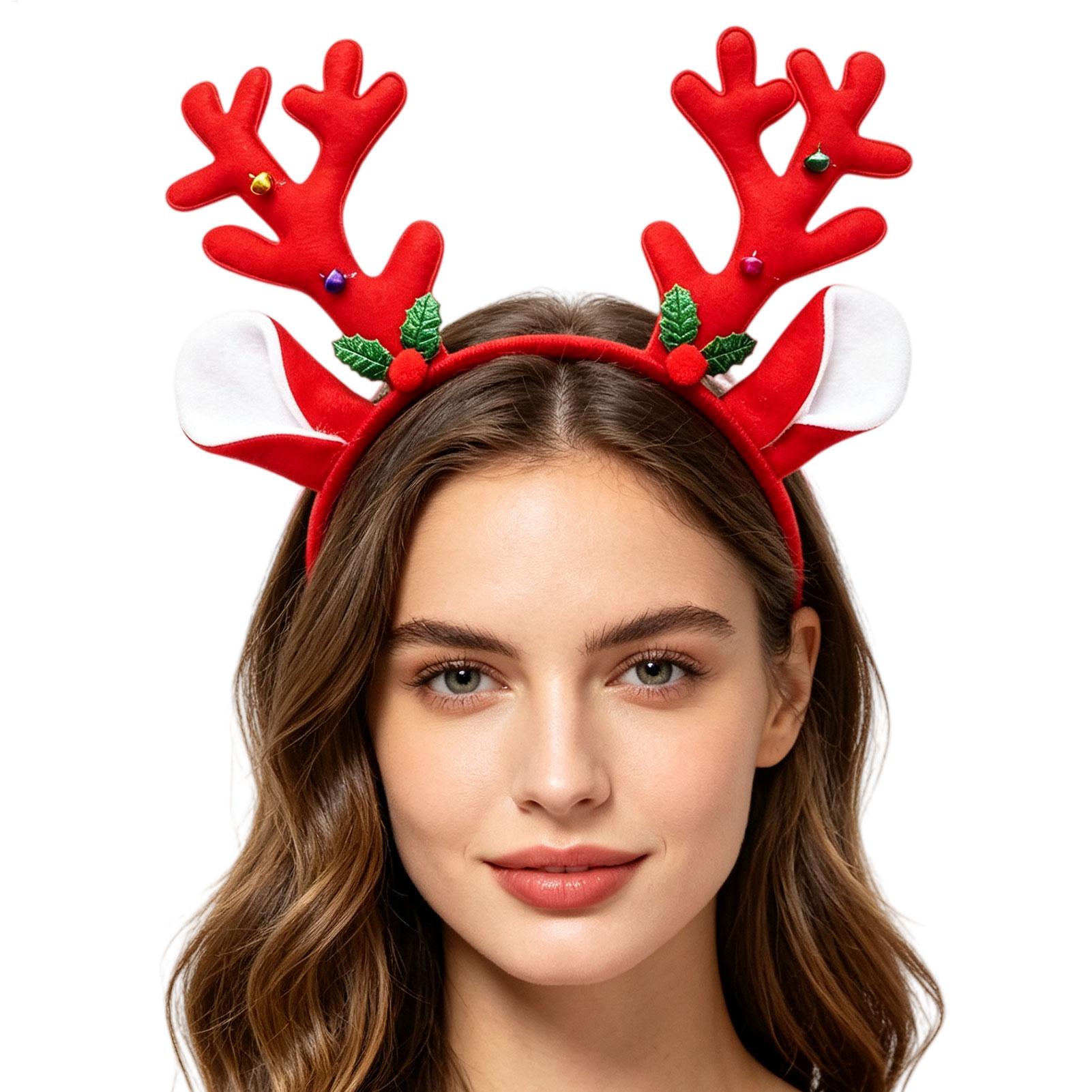 Christmas Reindeer Antlers Hea - Reindeer Antlers Headband 评论和价格