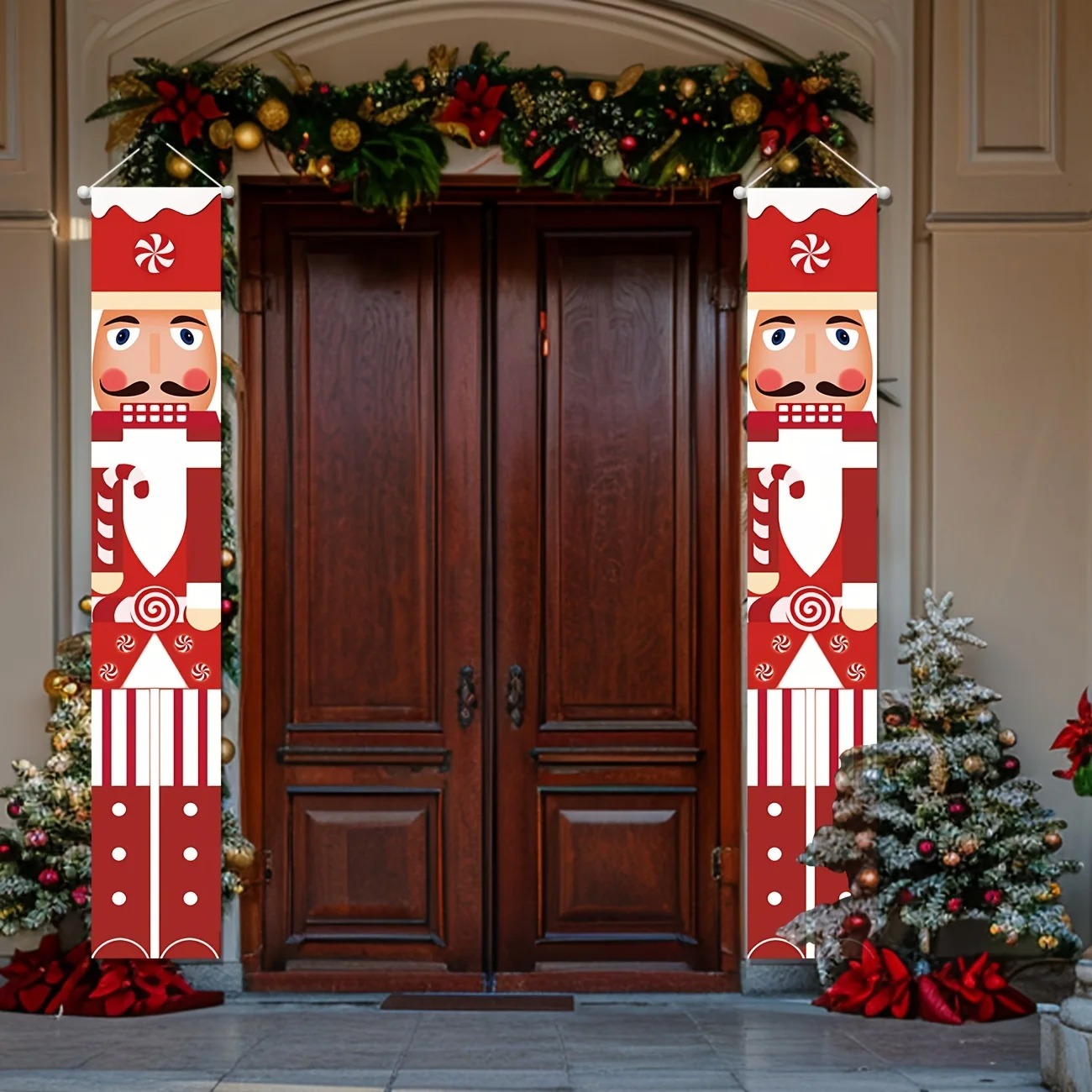 Christmas Banner Set Nutcracke - Nutcracker Figurine 评论和价格