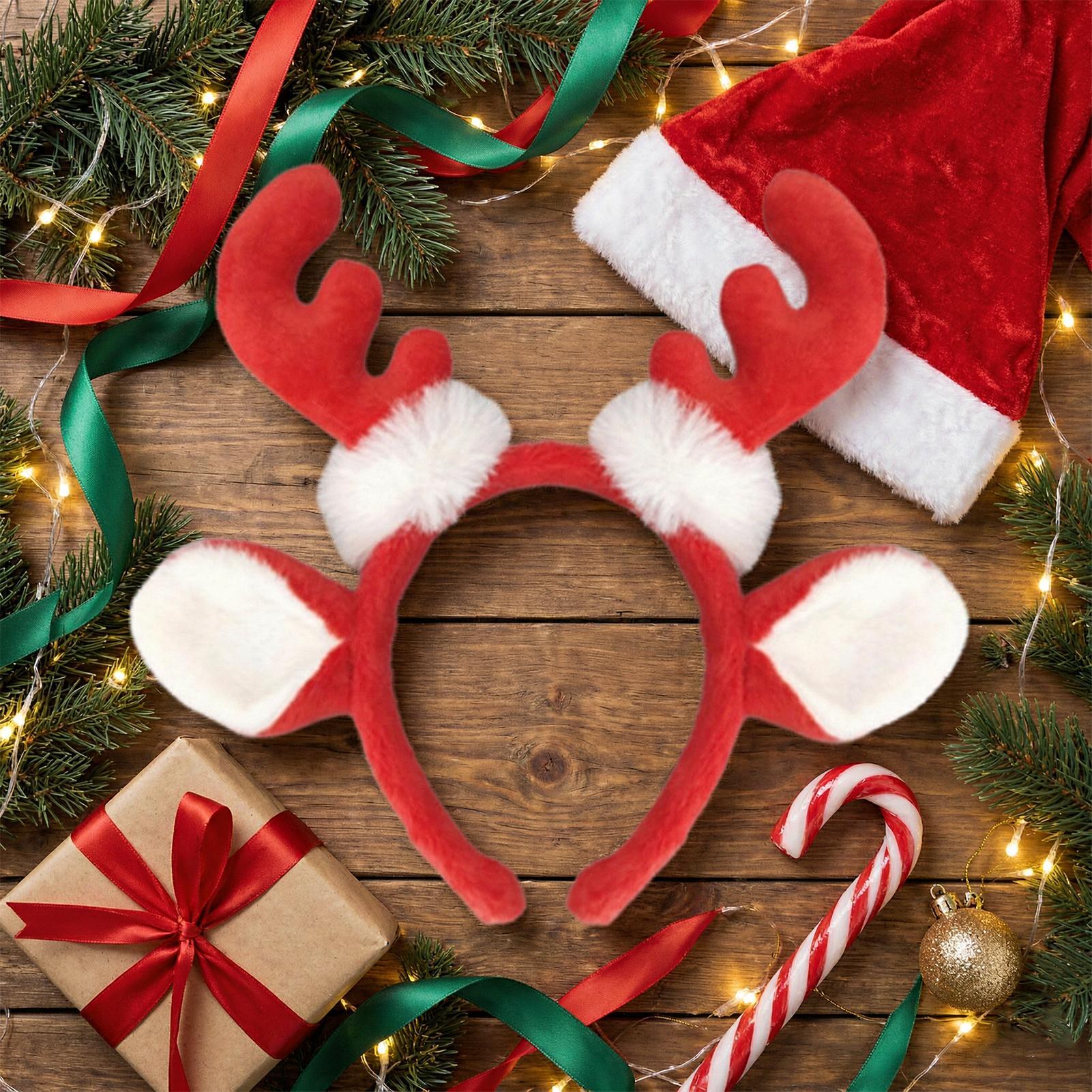 Christmas Reindeer Antlers Hea - Reindeer Antlers Headband 评论和价格