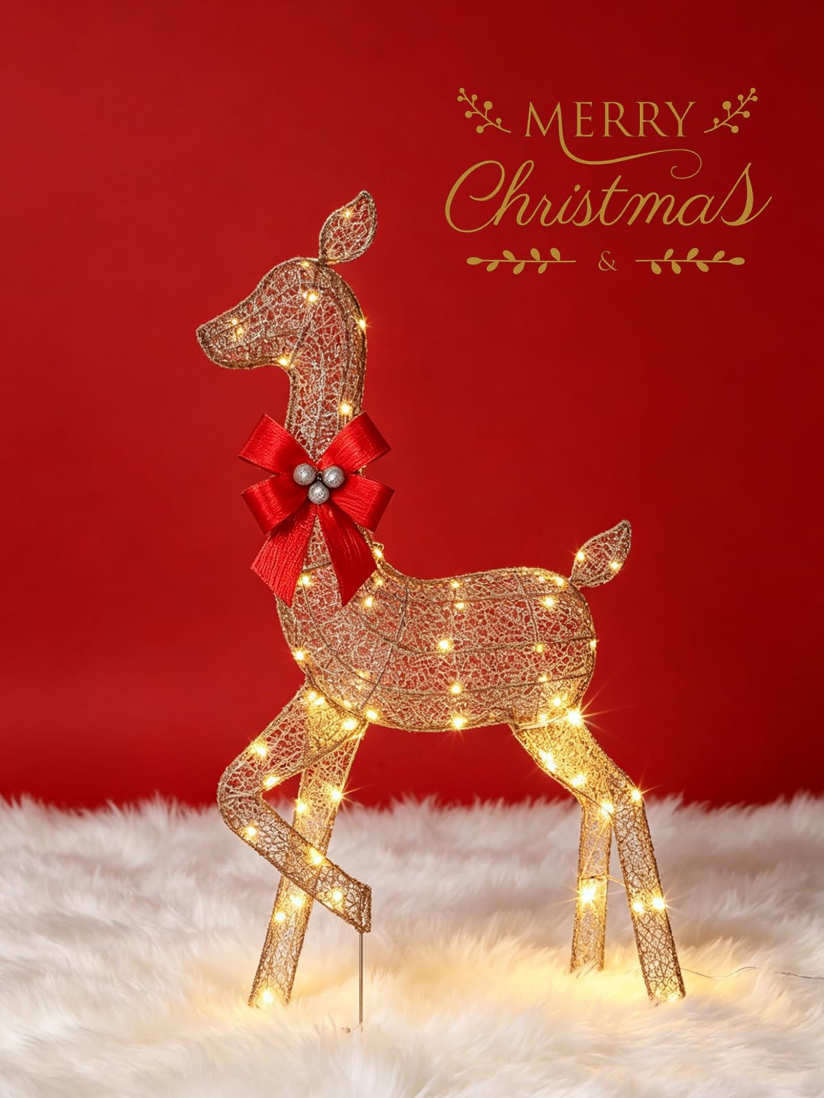 3 Pieces Lighted Christmas Dee - Christmas Lights Outdoor 评论和价格